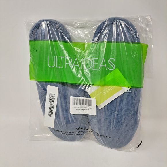 ULTRAIDEAS Men's Lightweight Cotton Slippers with Memory Foam and Soft Sole - Picture 5 of 11